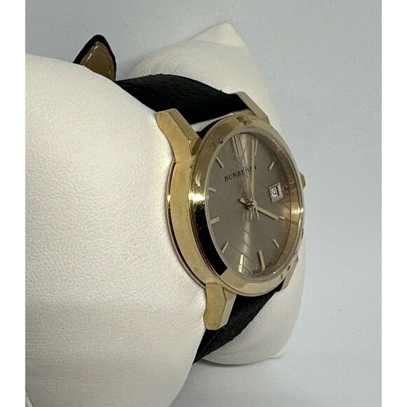 Burberry BU9134 Women's Black Leather Strap Analog Dial Quartz Wrist Watch HME94 - Picture 4 of 11